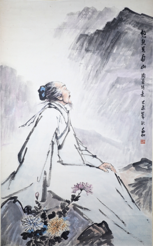 赏菊图(1)