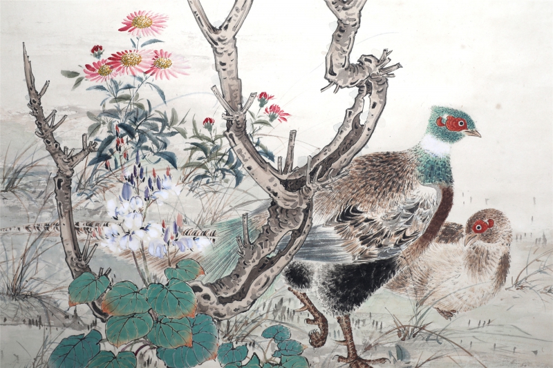 牡丹锦鸡图(4)