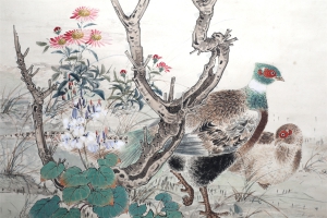 牡丹锦鸡图(4)