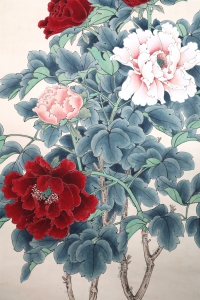 牡丹锦鸡图(5)