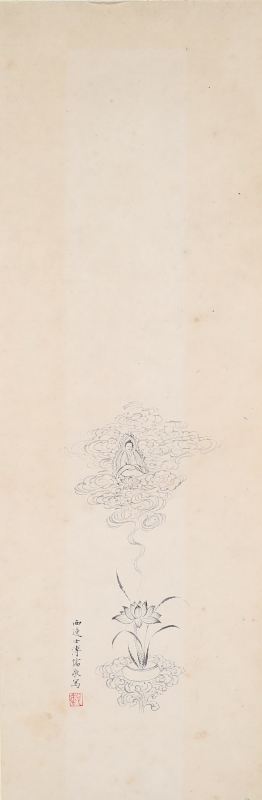 白描观音像(1)