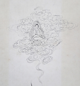 白描观音像(3)