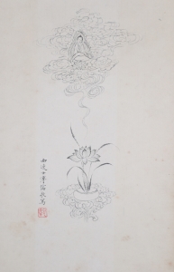 白描观音像(5)