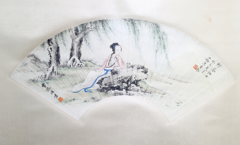 仕女扇面(1)