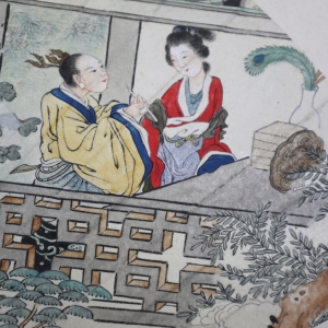 人物扇面(4)