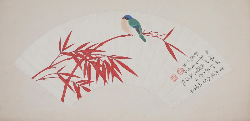 竹雀图(1)