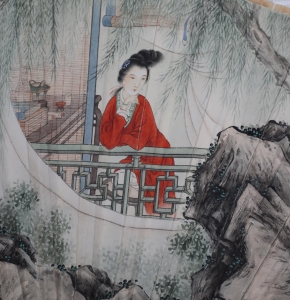 柳荫仕女(4)