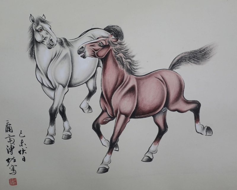 双骏图(4)