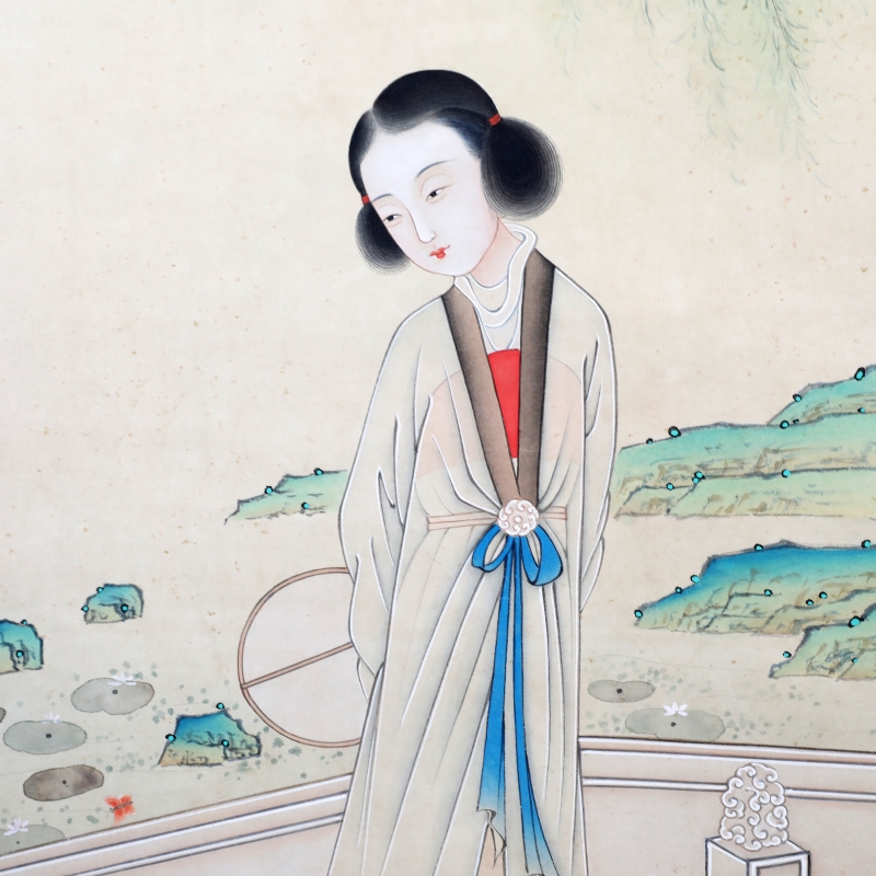 柳荫仕女图(4)